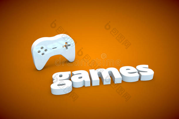 游戏3D投标标志符号Grpahic插图