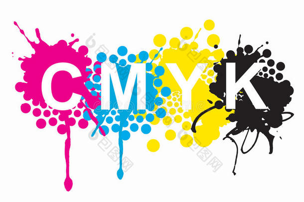 CMYK打印颜色。