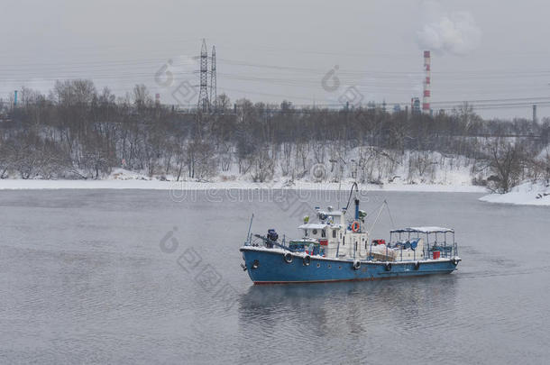 驳船深海潜水器海湾蓝色船