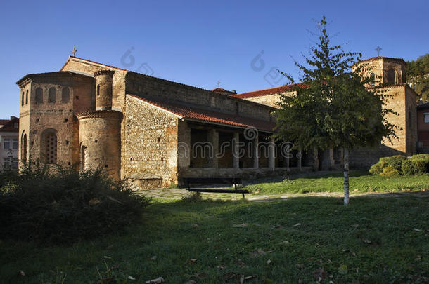 奥赫里德圣索菲亚教堂。 马其顿