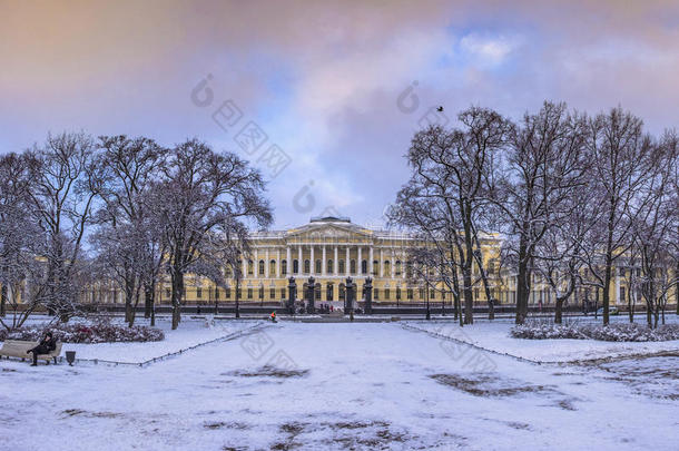 二月下雪后。