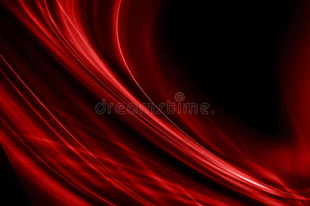 抽象的红色背景布或液体波图显示波浪褶皱的丝绸纹理缎子或天鹅绒材料或红色