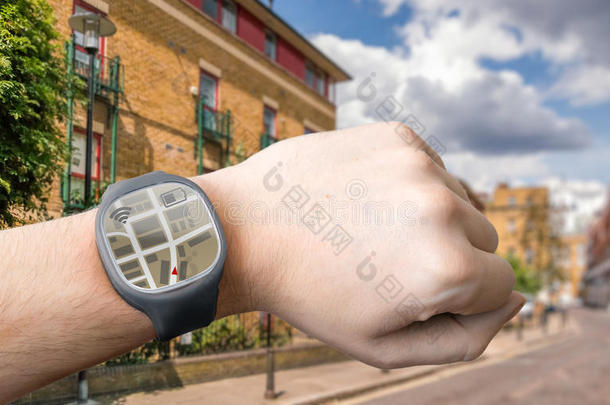 手动智能手表和GPS导航系统