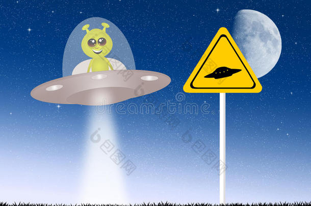 外星人在UFO里
