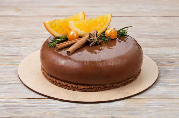 橘子巧克力慕斯蛋糕