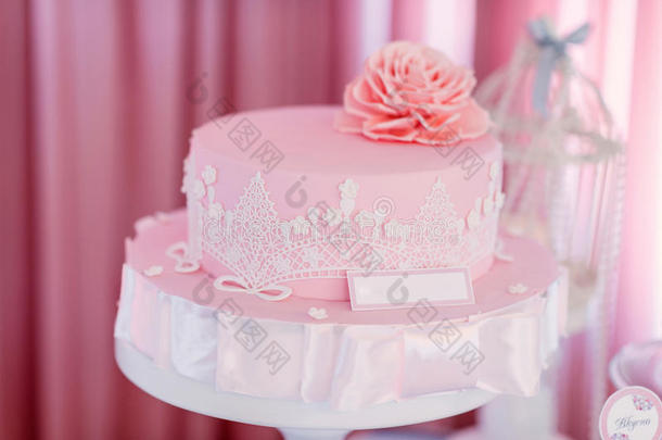 生日蛋糕粉红色