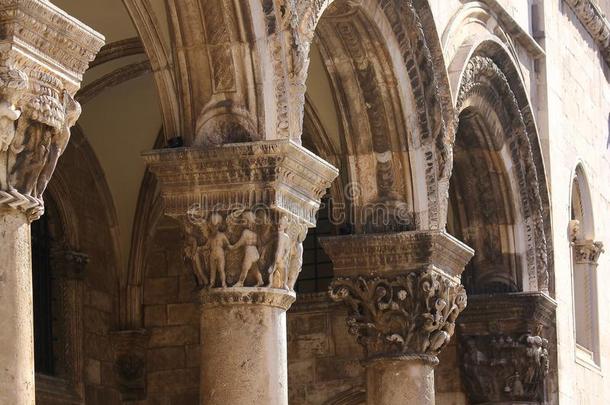 古代的布拉修斯教堂城市克罗地亚