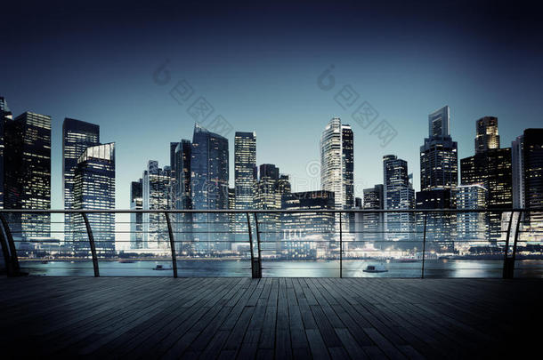 城市景观建筑商业大都市概念