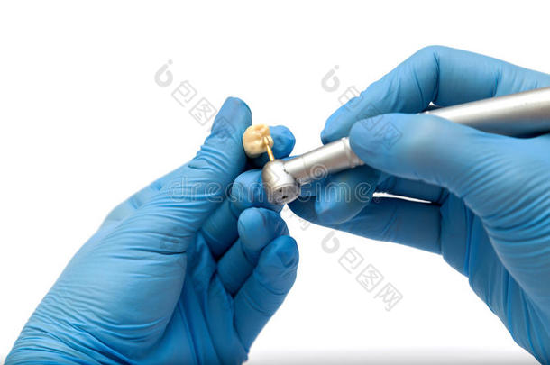 牙科器械。 假牙和医疗工具