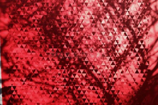 抽象红色三角形几何壁纸