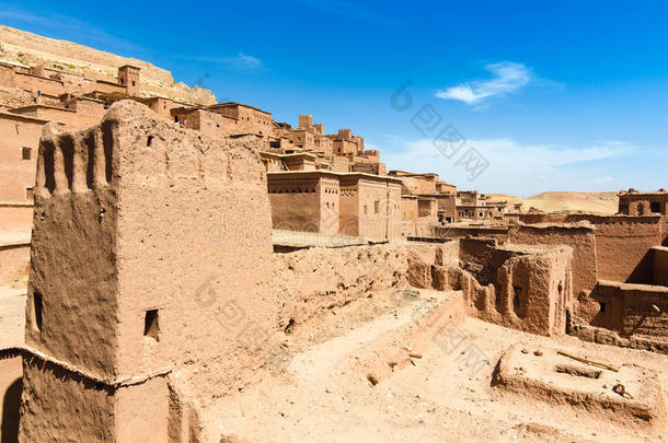 摩洛哥瓦扎扎特的卡斯巴或克萨尔，安防城，ait benhaddou