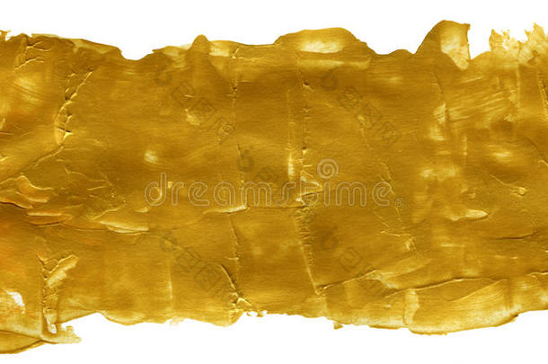 金色抽象丙烯酸油漆背景