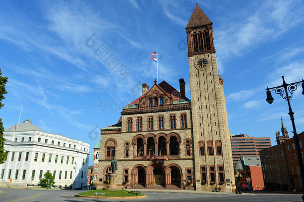 奥尔巴尼市政厅，奥尔巴尼，纽约州，美国