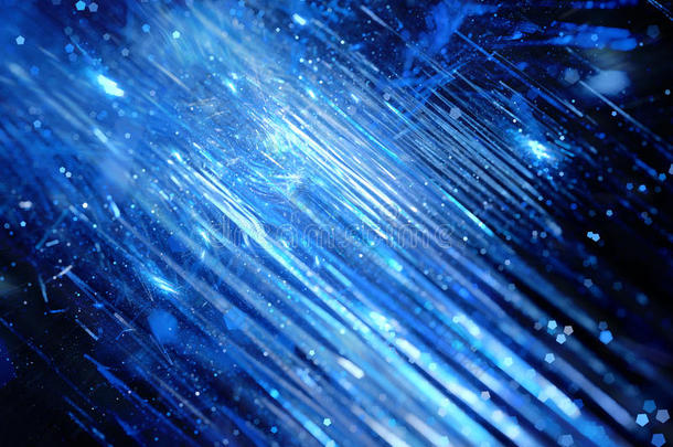 蓝色发光的新技术爆炸在空间大数据