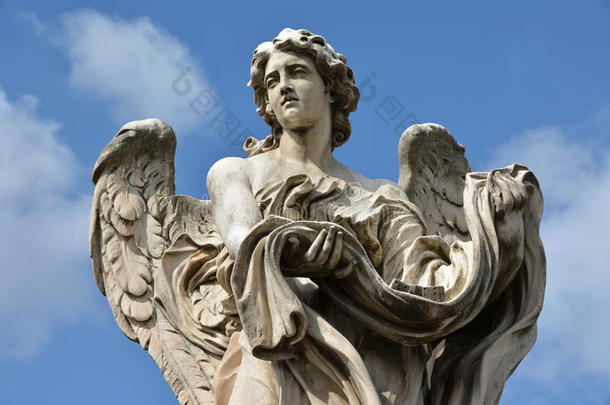 天使带着衣服和骰子，来自罗马的庞特·桑特·安格洛