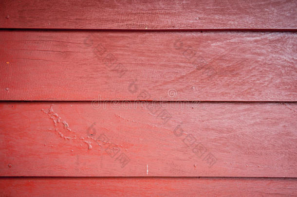 红色木板背景或木板纹理