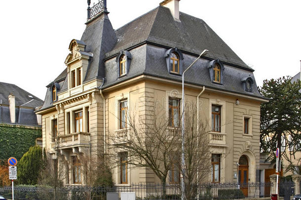 卢森堡市的建筑。 卢森堡