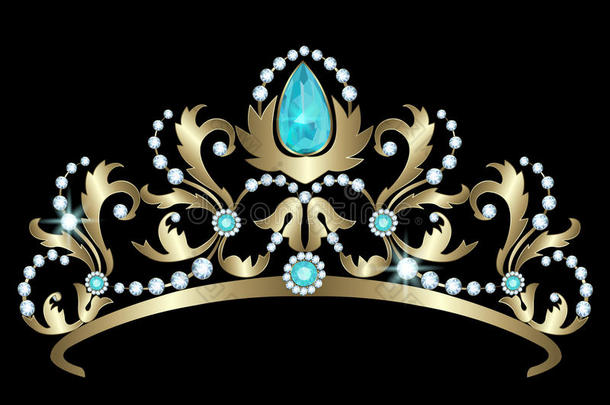 水陆战队美女明亮的王冠装饰