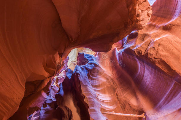 羚羊峡谷在<strong>纳瓦霍保留</strong>地附近佩奇，亚利桑那州，美国。