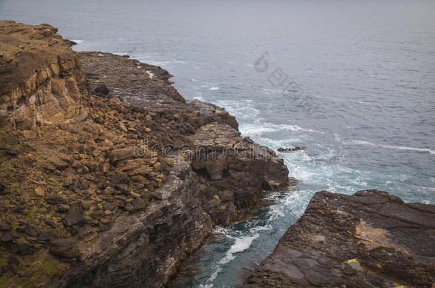 美丽的蓝色卡特林斯海岸沿海