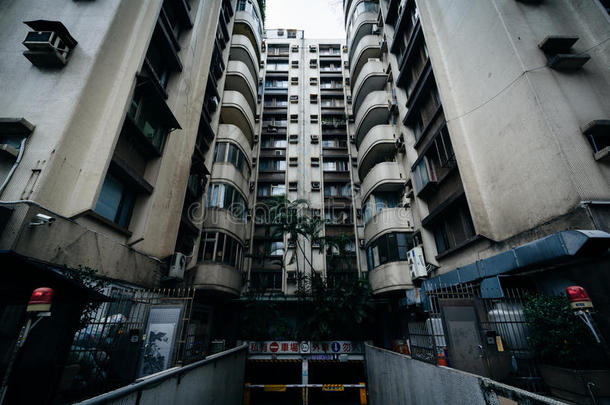 台湾台北中孝敦化附近的公寓楼。