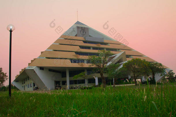 背景曼谷国王风景图书馆