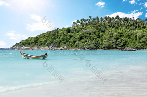 安达曼亚洲亚洲的海湾海滩