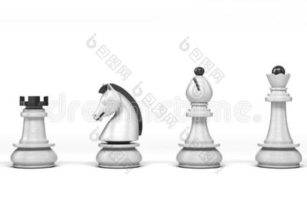 战争黑色板挑战国际象棋