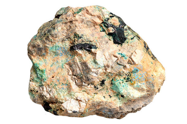 铜矿物-蓝晶石、蓝晶石、孔雀石