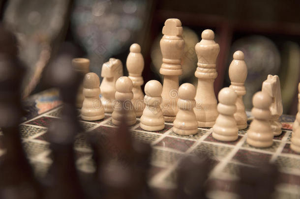 国际象棋桌子上的国际象棋