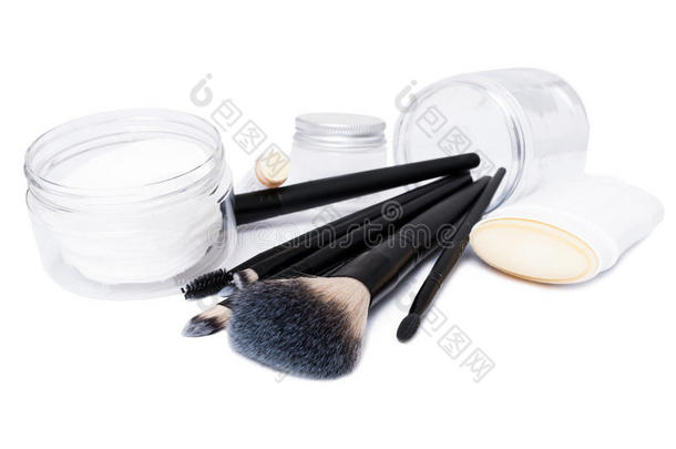 化妆品概念与脸刷，贴除臭剂和<strong>润唇膏</strong>