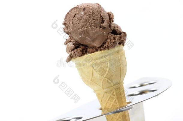 甜筒巧克力冰淇淋