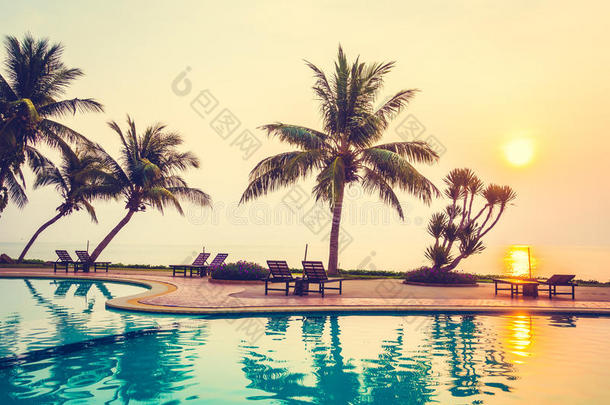 海滩美丽的椰子<strong>酒店</strong>风景