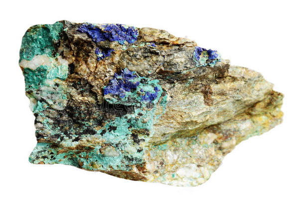 铜矿物-蓝晶石、蓝晶石、孔雀石