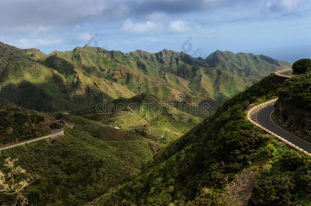 美丽的特纳里夫景观-阿纳加山