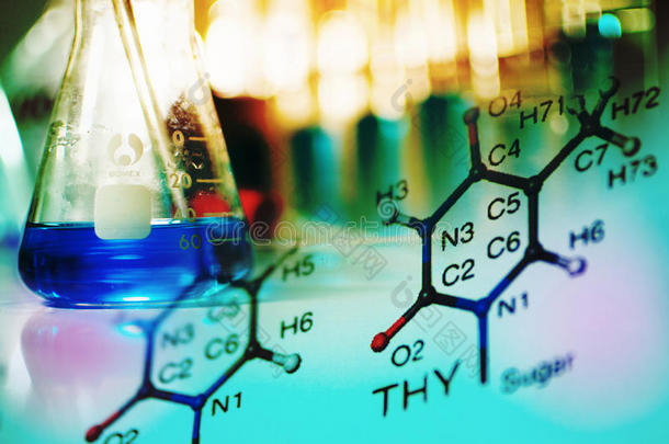古董背景生物学生物技术蓝色