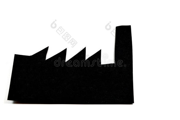 黑色造纸厂形状