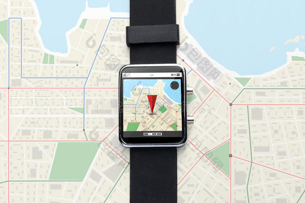 用GPS导航仪地图关闭智能手表