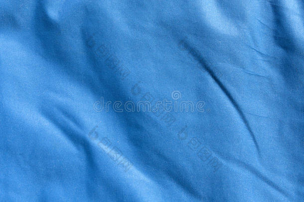 蓝色纺织帆布纹理。