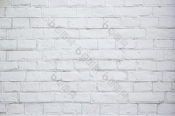 抽象风化纹理染色旧灰泥浅灰色和老化油漆白色砖墙背景在农村房间