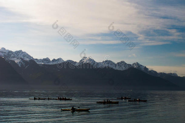 阿拉斯加角海湾柏格斯蓝色