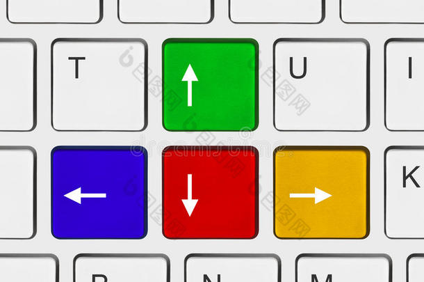 电脑键盘上的箭头按钮