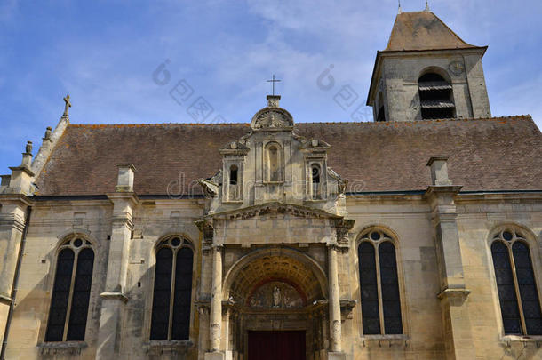 法国，文艺复兴时期的海军陆<strong>战队</strong>教堂在瓦尔德奥伊斯
