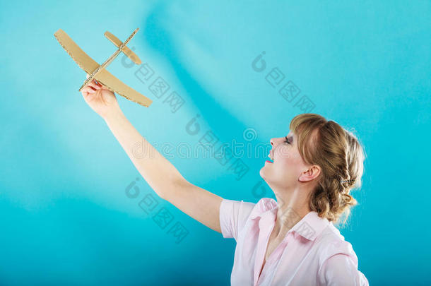 飞机航空公司服务员航空概念