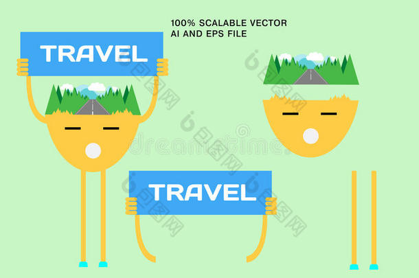 商业人物，人们。 平面时尚矢量插图