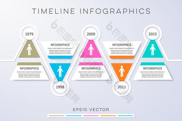 时间轴信息图设计模板