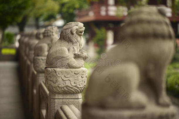 中国守护狮子像