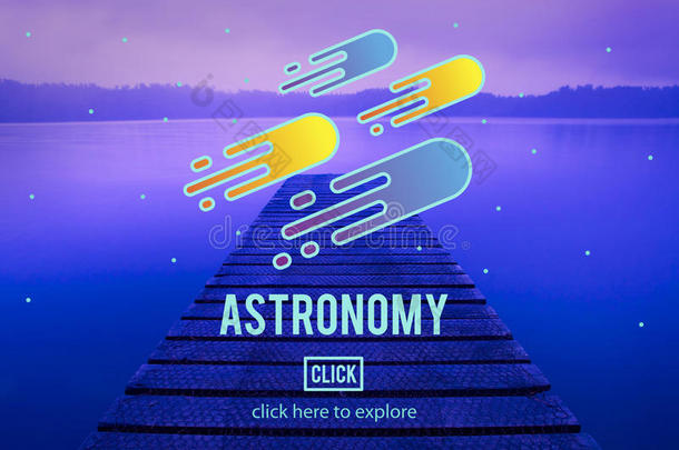 天文学科学太阳系占星学拍摄恒星概念