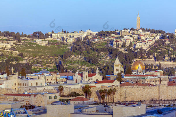 耶路撒冷古城和圣殿山