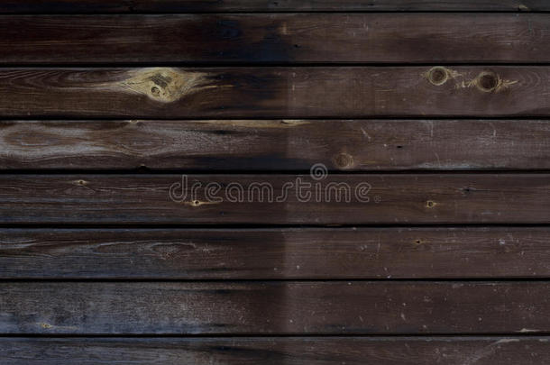 深棕色木制纹理与水平木板，桌子，桌子